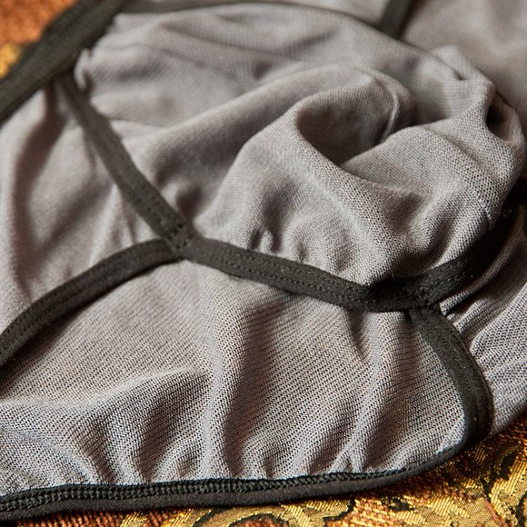 Mens Gray Mesh Brief Lowrise Handmade - Picture 5 of 5
